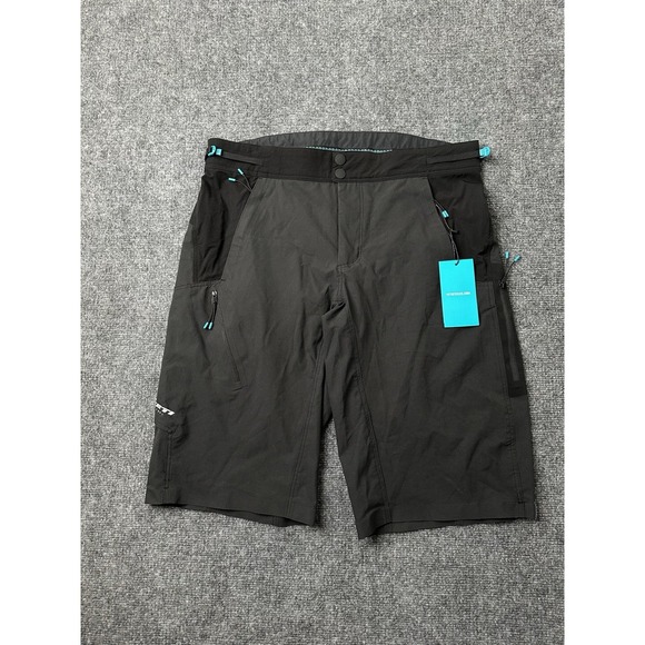 Mens Yeti TURQ Dot Air MTB Trail Black Performance Shorts, Size US L
